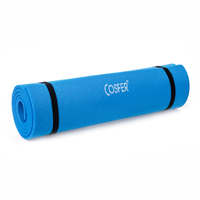 Cosfer 10mm Pilates and Yoga Mat - Blue