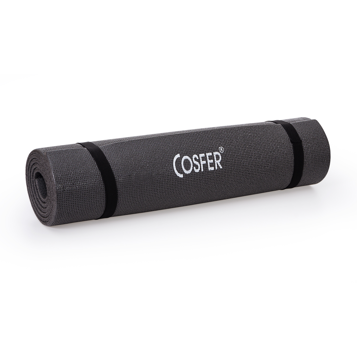 Cosfer 6.5mm Pilates and Yoga Mat - Black