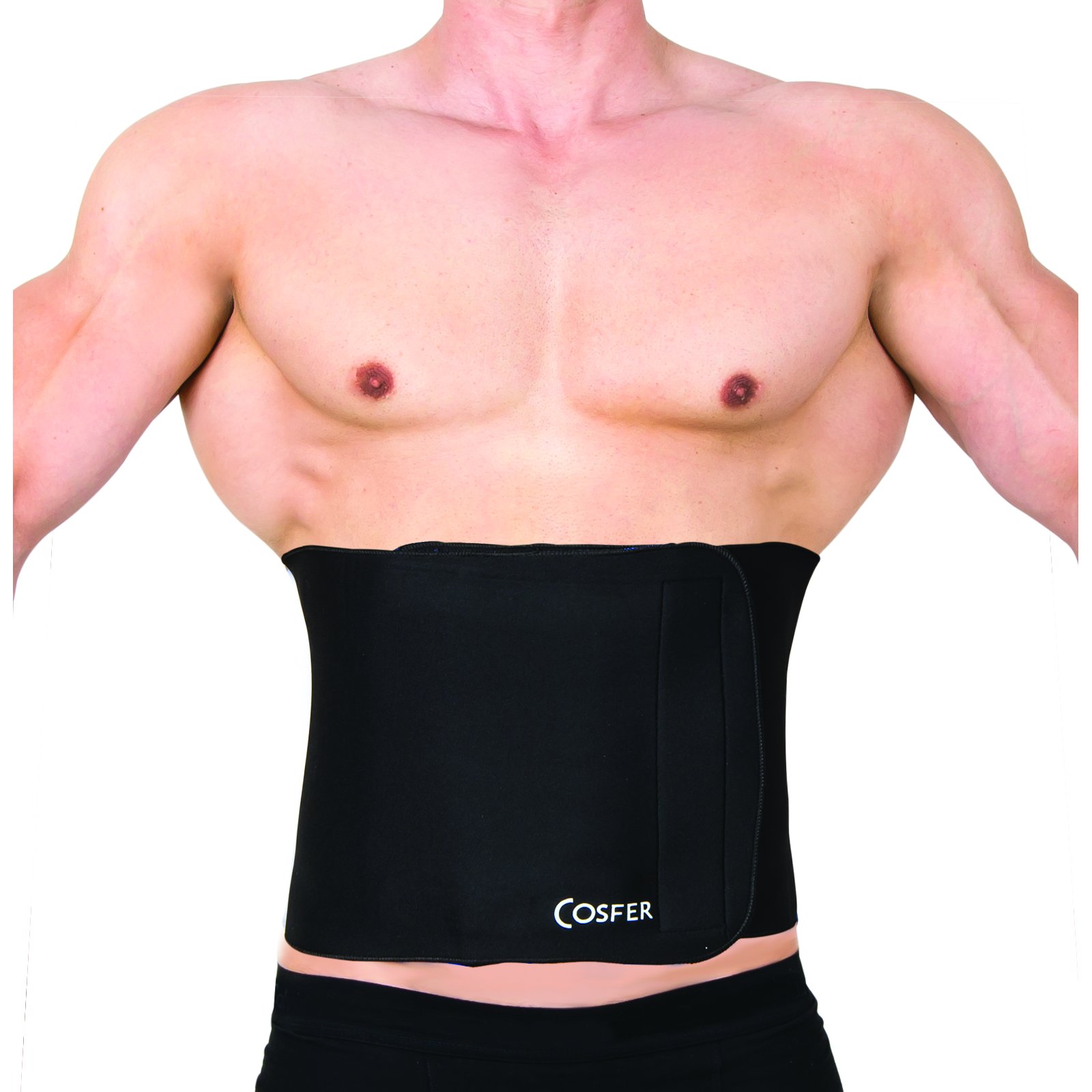 Cosfer CSF9859-S Thermal Sauna Belt - Black
